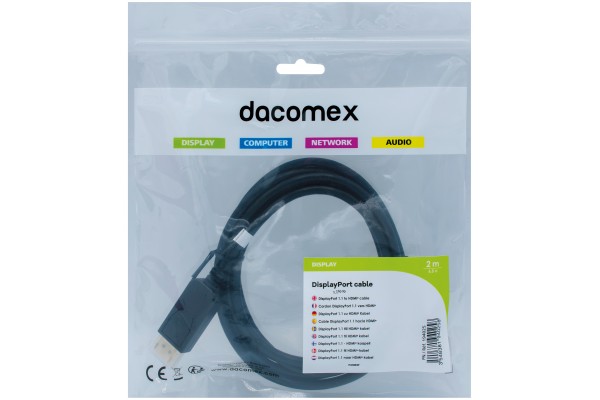 DACOMEX DisplayPort 1.1 to HDMI&reg; cable - 2 m