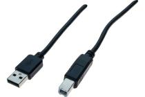 DACOMEX USB 2.0 Type A to Type B cable black - 1,8 m