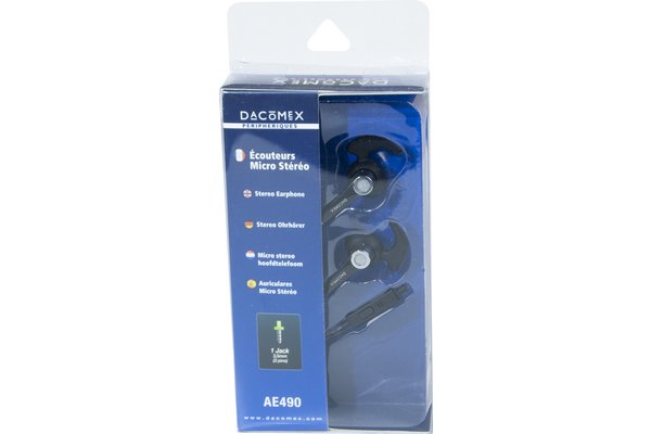 DACOMEX Foldable Stereo Headset with microphone Grey