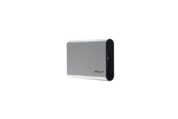 PNY Disque SSD externe Elite USB 3.1 Gen1 240 Go gris
