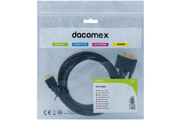 DACOMEX HDMI&reg; to DVI cable - 2,0 m