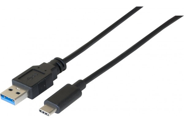 DACOMEX USB 3.2 Type A to Type C+ cable black - 1 m