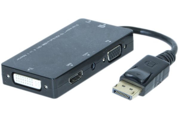 DACOMEX Convertisseur DisplayPort 1.1 vers HDMI, DVI ou VGA