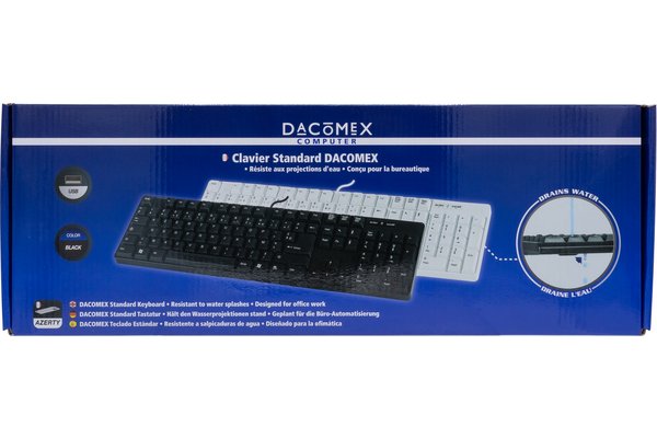 DACOMEX USB Basic Keyboard- Black