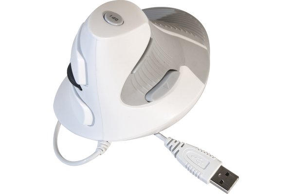 DACOMEX Souris verticale V200-U USB blanche