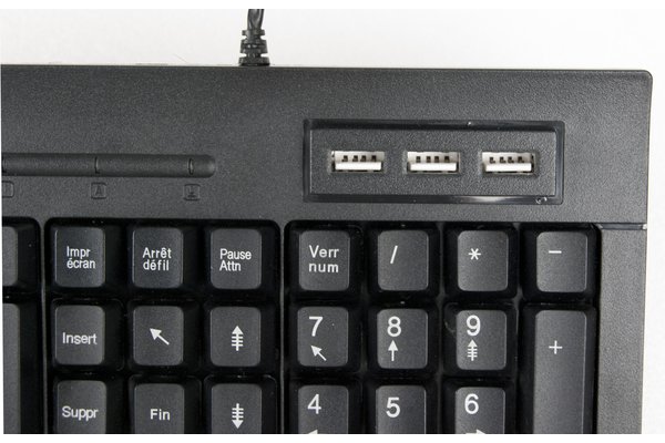 Usb keybord with usb hub black